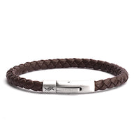 Sepia - 6mm Nappa leather bracelet in dark brown