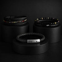 The Drakar Set – Men’s Bracelet Bundle (Triple Leather)