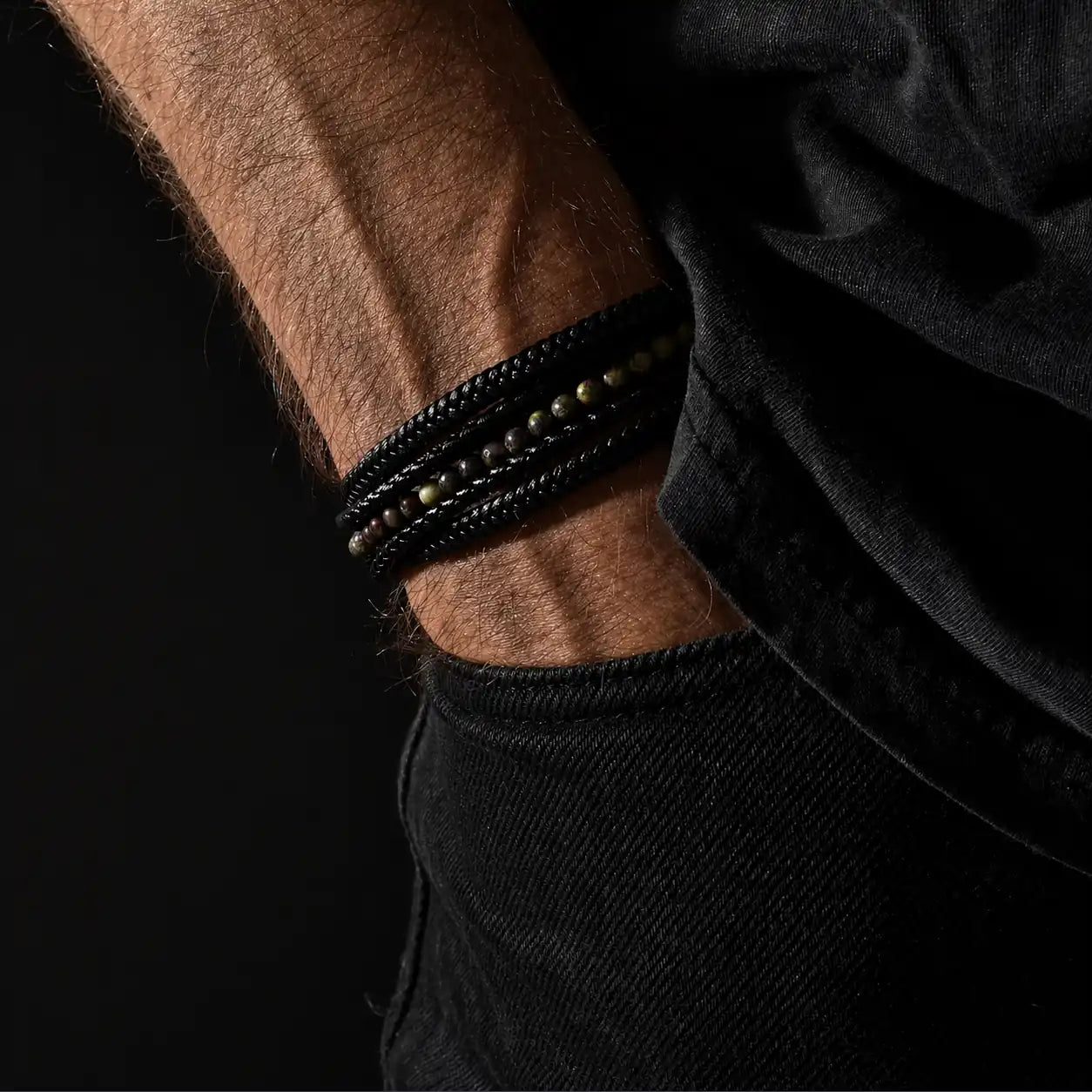 The Drakar Set – Men’s Bracelet Bundle (Triple Leather)