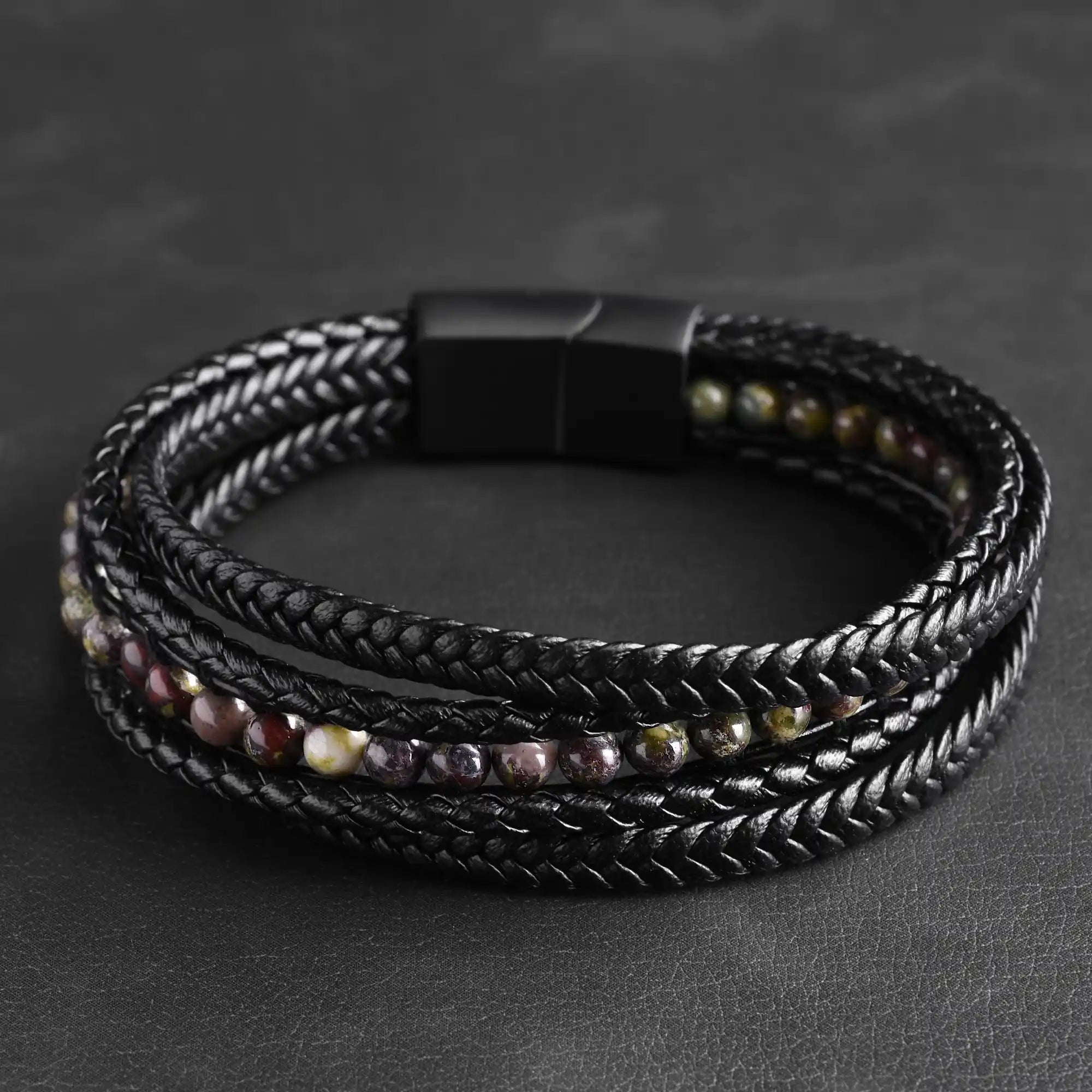 The Drakar Set – Men’s Bracelet Bundle (Triple Leather)