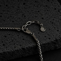 Vector — Black Bar Pendant Necklace