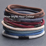 Rowen - 4mm doube-layer Milan rope bracelet in moss green