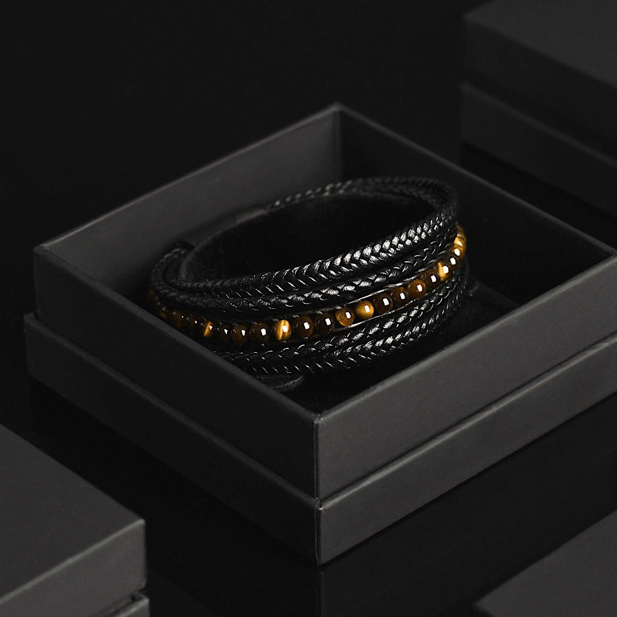 Aurum — Yellow Tiger Eye Multi-Layer Bracelet